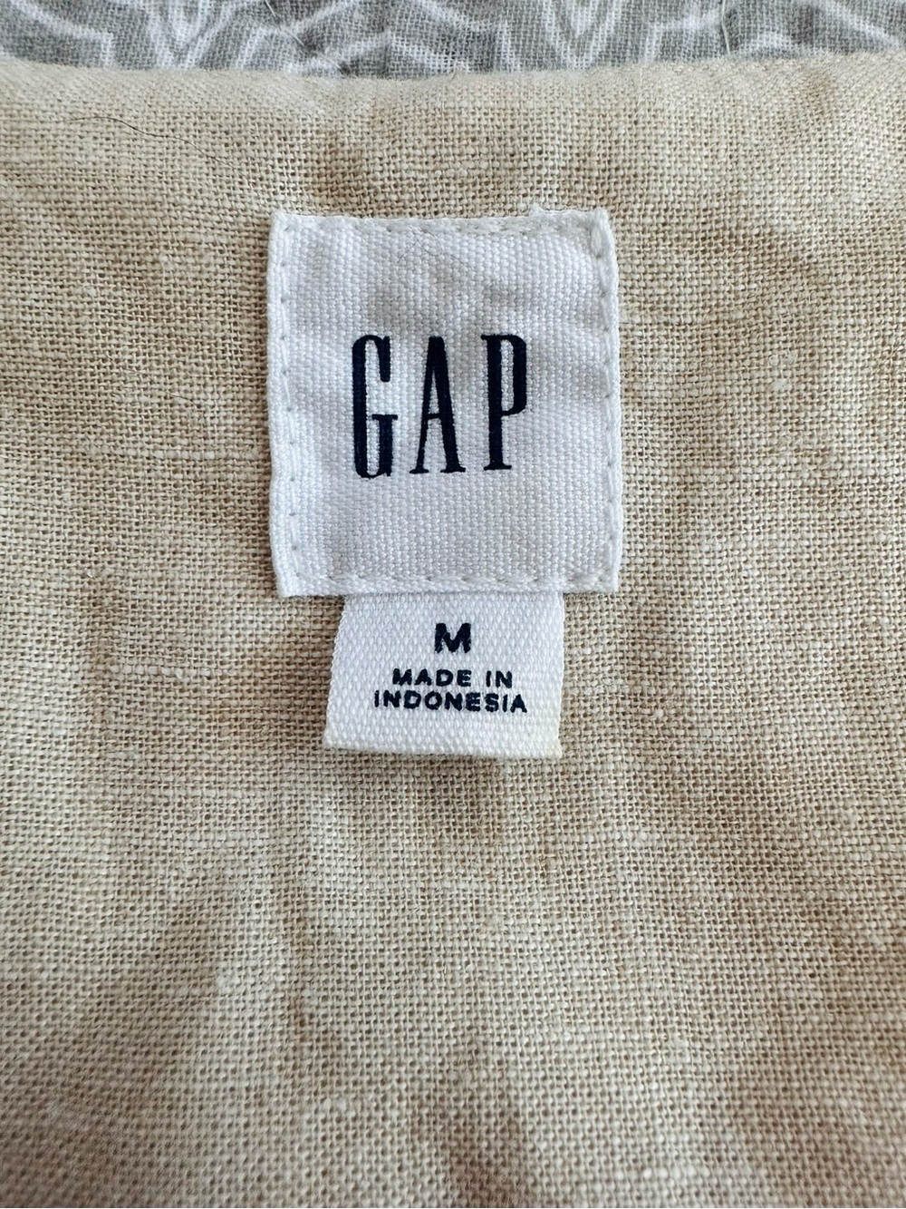 GAP Linen Blend Scoop Neck Vest Flax Linen Cotton Size M - Picture 5 of 10